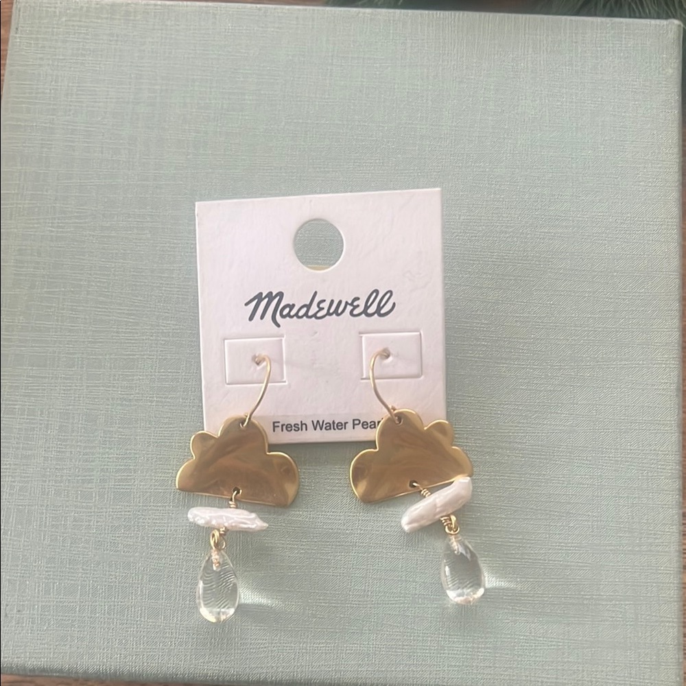 Madewell Freshwater Pearl Cloudcover Earrings NWT